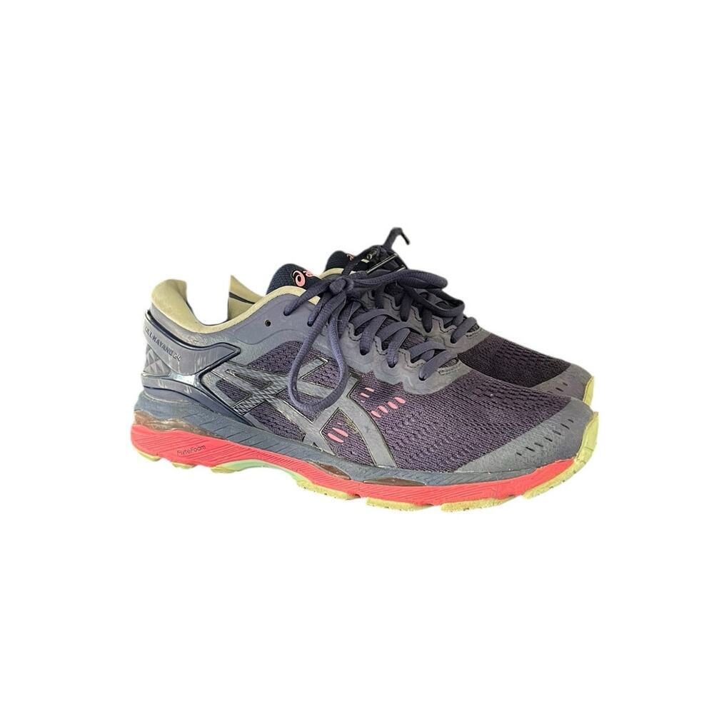 Asics Women's Gel-Kayano 24 Running Shoes Indigo Blue Orange Size 8.5 - Picture 3 of 6